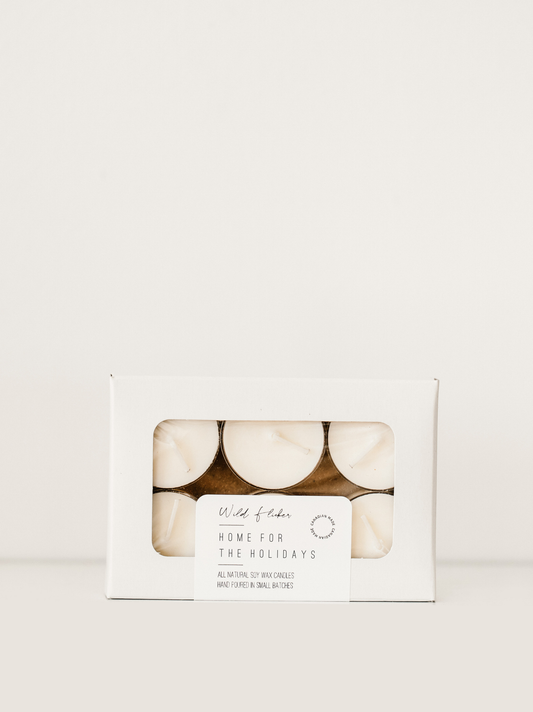 Home For The Holidays Soy Wax Tealight Candles