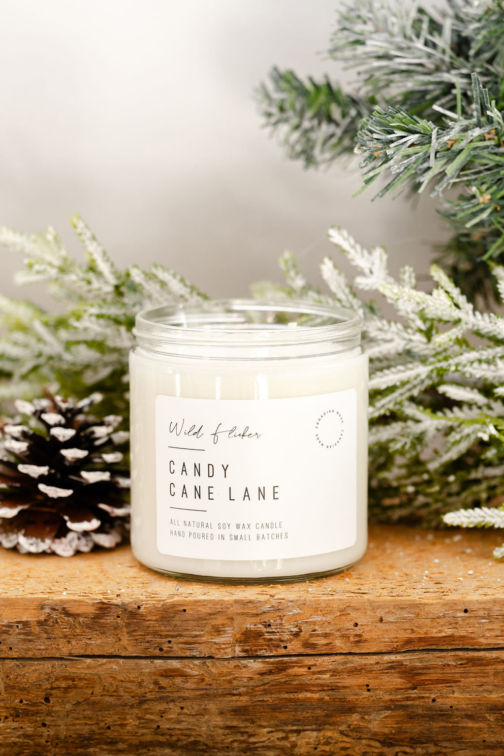 Candy Cane Lane Soy Wax Candle