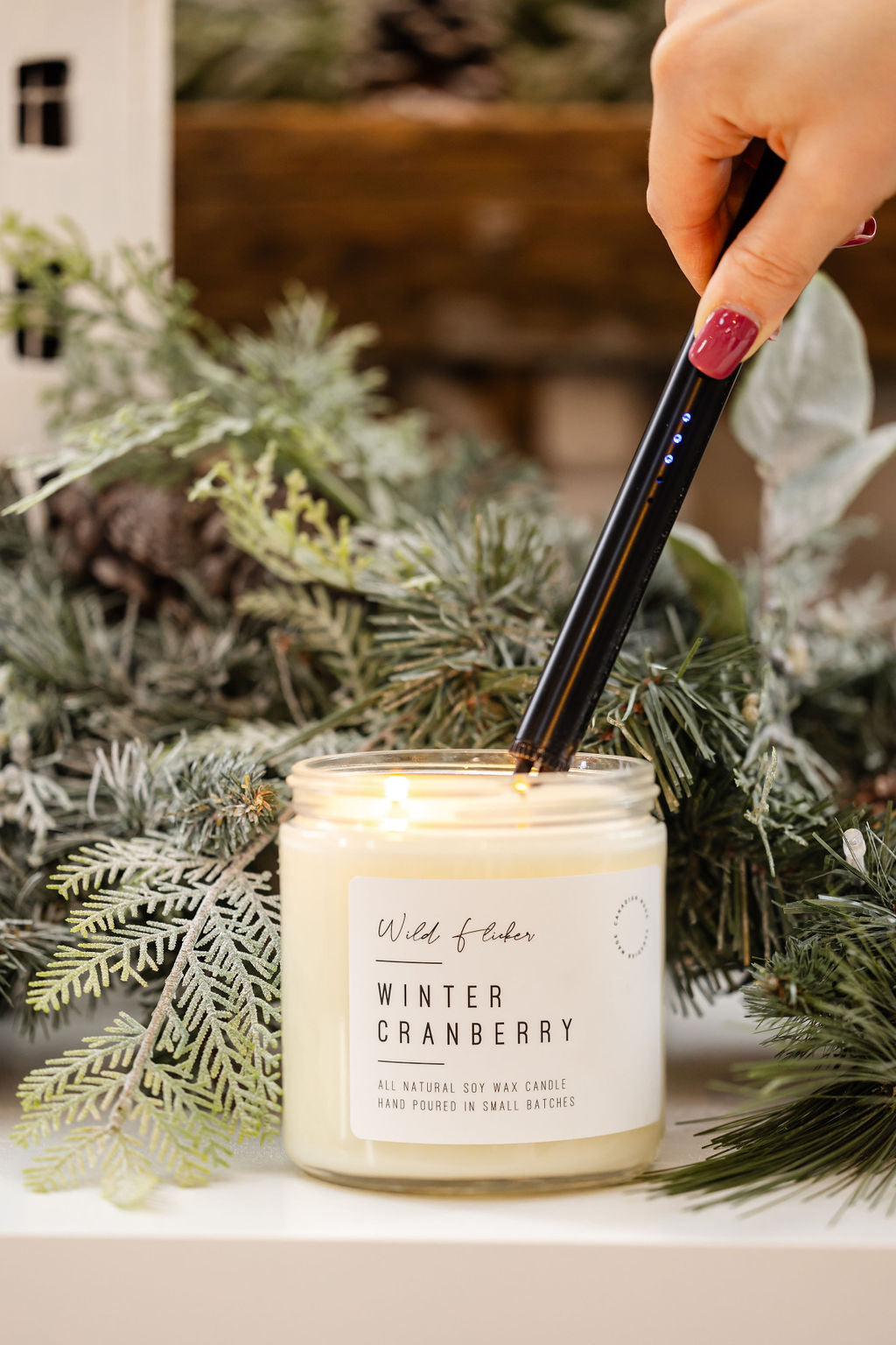 Winter Cranberry Soy Wax Candle