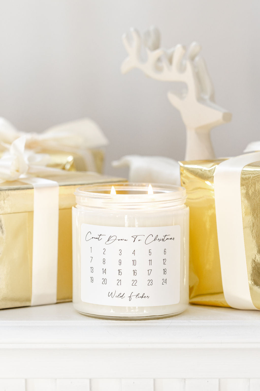 Count Down To Christmas - Vanilla Mint Soy Wax Candle