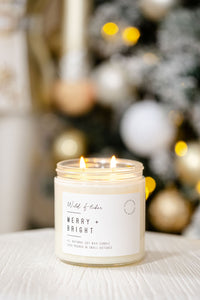 Merry + Bright Soy Wax Candle