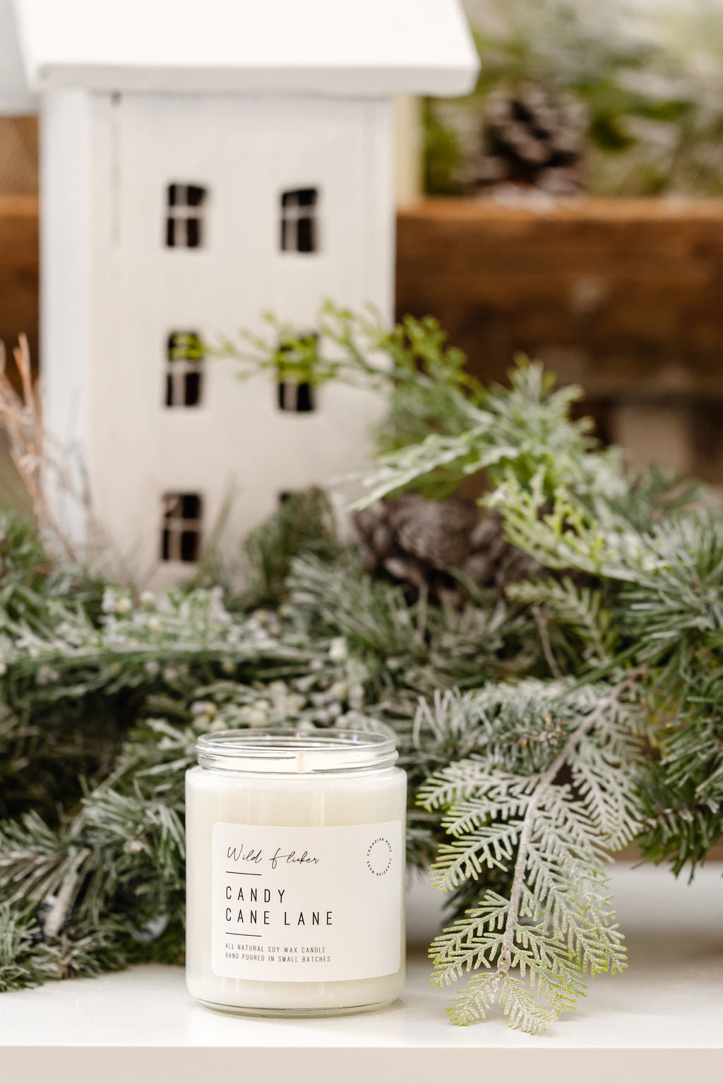 Candy Cane Lane Soy Wax Candle