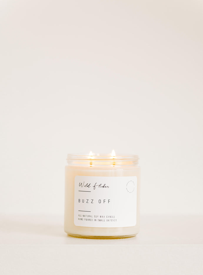 Buzz Off Soy Wax Candle (Bug Repellent)