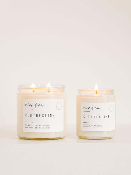 Clothesline Soy Wax Candle