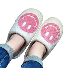 Load image into Gallery viewer, Pink Smiley Slippers
